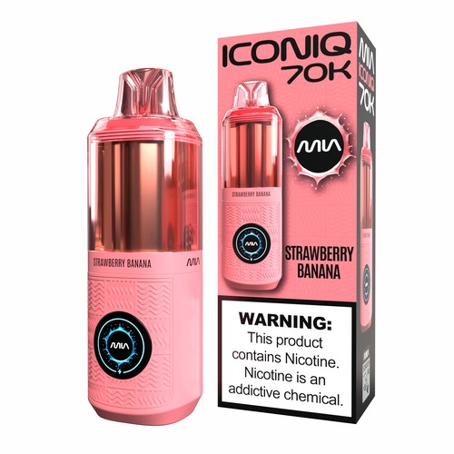 icon vape pods MIA Iconiq 70K Disposable Device Body High Buy Mac Pharms - Flavor:Peach Blush