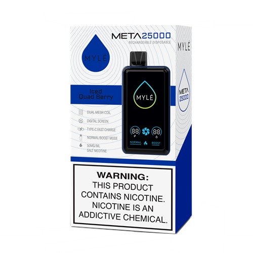 digital disposable vape MYLÉ Meta 25000 Device - 1PC FLAVOR:MANGO ICY smoke shop miami Why Is My New