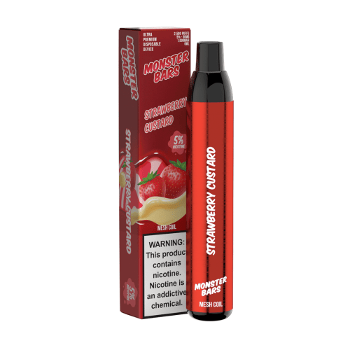 custard disposable vape Monster Bars Device by Jam Monster - 6PK x ros vaporesso FLAVORS:STRAWBERRY BANANA How have e-cigarettes changed