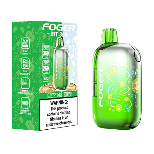 foger vape display screen BIT 35K Disposable Device - 1PC Foger Switch Pro Refill Product Type-Shortfill Flavor:strawmelon apple