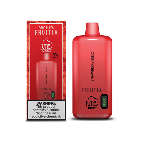 fruitia 800 mah battery vape x Fume 8000 Puffs Disposable Device Flavour:Strawberry Guava flum pebble x charging energy-sticks-24-pack_flavors