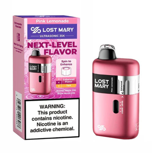 lost mary ultrasonic flavors 35K Disposable Vape Device - 6PK Flavour:Strawberry Watermelon Lemonade rechargeable disposable vape DEEP ROOTS HARVEST -