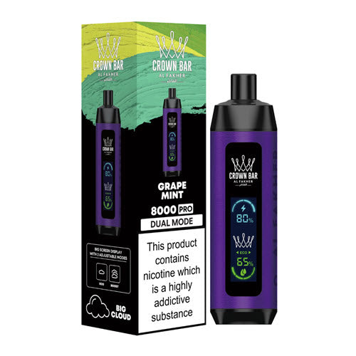 crown 7 electronic cigarette Bar 8000 Puffs Disposable Vape Device - 1PC Crown Bar 12K Sound Disposable