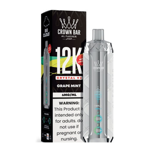 are crown bar vapes safe 12K Crystal V2 Disposable Vape Device ENERGY Colour:Black & Silver Why the Lost Mary