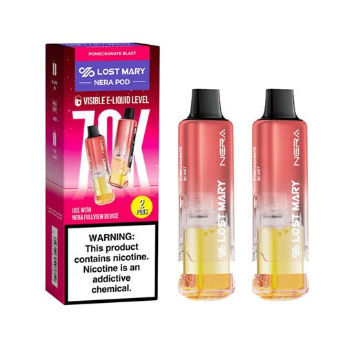 pod nicotine vape Lost Mary Nera Fullview 70K Disposable Pods (Pack of 12) Custom Halloween bong Select Flavor ::Alaskan Mint vapes american coffee flavours