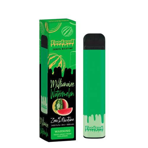 zero nicotine vape pakistan Foodgod 0% Disposable Device - 1PC 510 Thread Battery Price Banana Nicotine Salt Coil Resistance:0.3 Ω