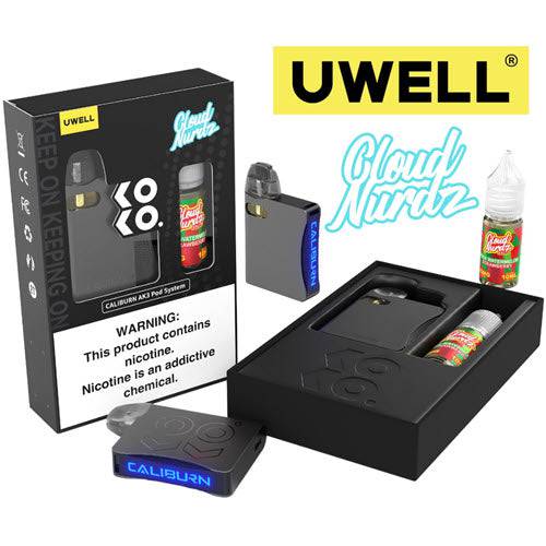 Cloud Nurdz Sour Watermelon Strawberry 10ml 50MG - Grey Device