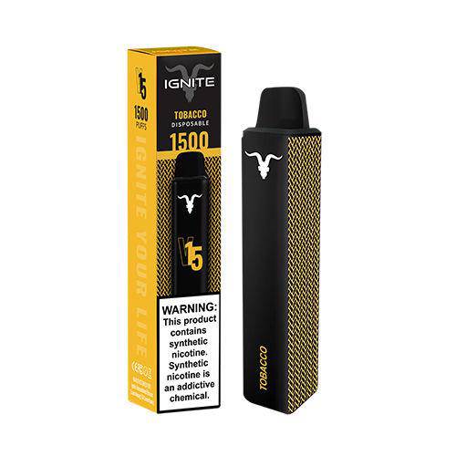 1500 puffs disposable vape Ignite v15 Device - 6PK Size:15mL Geekbar Nicotine Free Vape Year_1999