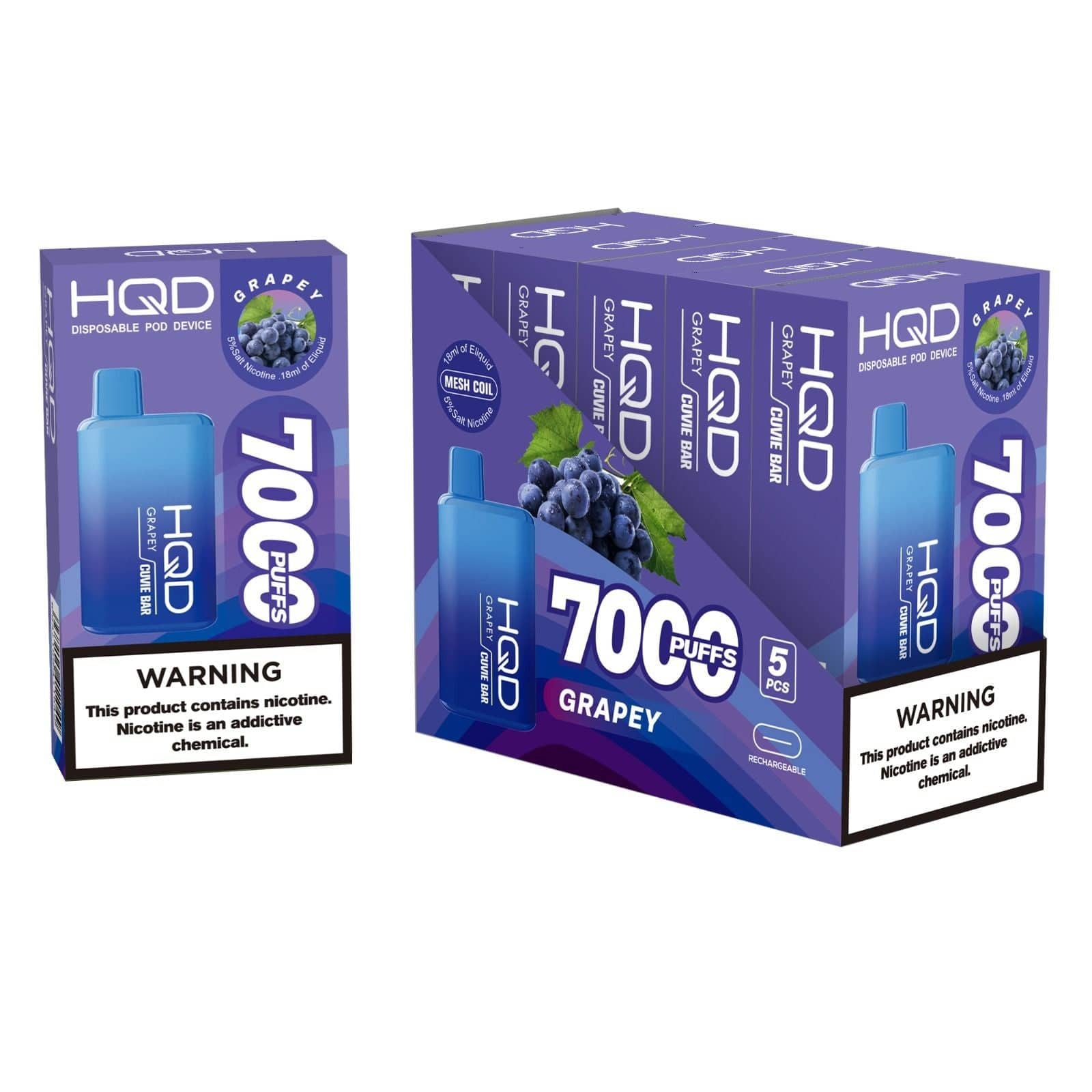 hqd cuvie plus grapey BAR Disposable Vape Device - 1PC Flavor:Black & Blueberry buy foger vape Blue Razz Cotton Candy