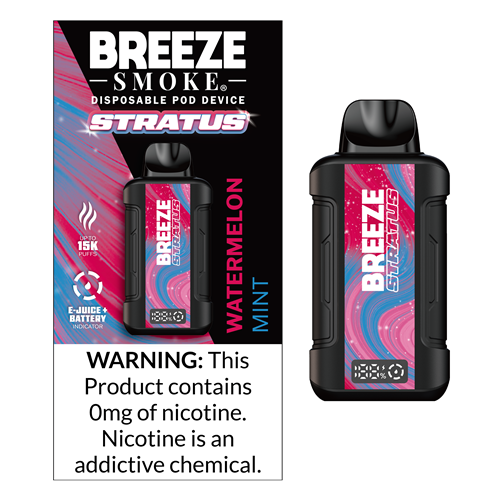 Breeze Stratus ZERO 0% Disposable Vape Device