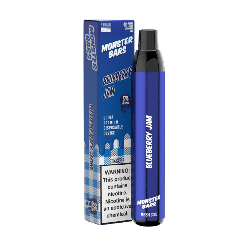monster bars smooth tobacco Disposable Vape Device by Jam Monster - 10PK Электронная сигарета Monster Bars Smooth